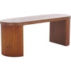 image:imageSAFAVIEH Home Collection Enoki Walnut Brown Oval Top BenchWalnut