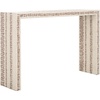 image:imageSAFAVIEH Home Collection Kestrel WhiteGold Capiz Shell Console Table Fully Assembled