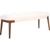 image:imageSAFAVIEH Home Collection Maila OffWhite VelvetCopper Rectangle Bench