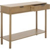 image:imageSAFAVIEH Home Collection Thurston Desert Brown 2Drawer Console Table for Entryway Living Room FoyerDesert Brown