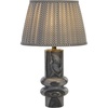 image:imageSAFAVIEH Lighting Collection  Emina Grey Marble Table Lamp 22 Modern Accent Light with Fabric Shade E26 Bulb Compatible TBL2018AGrey Marble