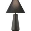 image:imageSAFAVIEH Lighting Collection Piper Black Resin 27inch Table Lamp for Bedroom Living Room Home Office Desk Nightstand LED Bulb IncludedBlack