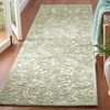 image:imageSAFAVIEH Trace Collection Area Rug  5 x 8 Dark Grey amp Light Grey Handmade Wool Ideal for High Traffic Areas in Living Room Bedroom TRC101AIvoryGreen