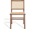 image:imageSafavieh Couture Hattie 19inch Natural Rattan Dining Chair Set of 2Walnut