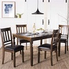 image:imageSafavieh Home Collection Kodiak 5 Piece Dining Set Light oak and Black