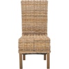 image:imageSafavieh Home Collection Pembrooke Wicker Side Chairs Antique Grey Set of 2Natural
