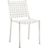 image:imageSafavieh Home Collection Wesson Woven Natural LeatherSilver Dining Chair Set of 2 Fully AssembledWhiteSilver