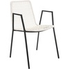 image:imageSafavieh Home Wynona White and Black Leather Woven Dining Chair Set of 2