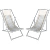 image:imageSafavieh Outdoor Collection Rendi Natural and Beige Relax Chair with PillowGrey  Beige