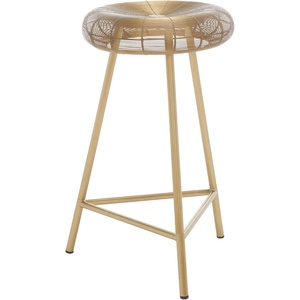 image:imageAddison Gold Wire Weaved Contemporary Counter Stool