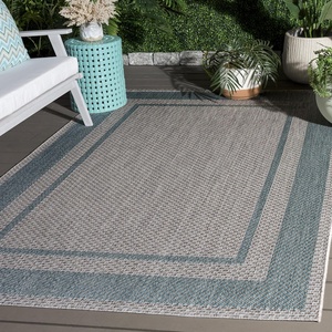 image:imageSAFAVIEH Courtyard Collection 2 x 37 BeigeBlack CY8477 Indoor Outdoor Waterproof Easy Cleaning Patio Backyard Mudroom Accent RugGreenAqua