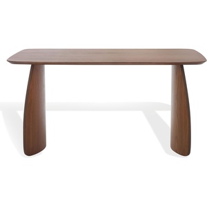 image:imageSAFAVIEH Couture Collection  Kayleen Walnut Rectangle Wood Dining Table Sculptural Modern Design SFV6713AWalnut