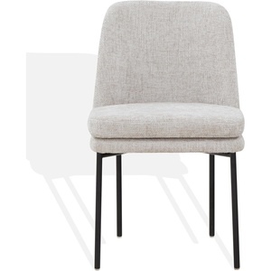 image:imageSAFAVIEH Couture Collection Tamarie Light GreyBlack Chenille Dining Chair