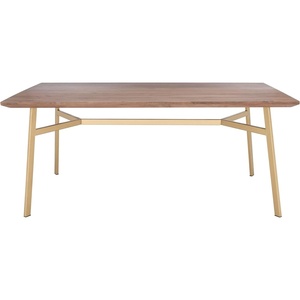 image:imageSAFAVIEH Couture Home Collection Dakota Wood Rectangle Kitchen Dining Room Table