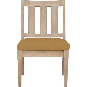 image:imageSAFAVIEH Couture Outdoor Collection Dominica NaturalBrown Cushion Dining Chair Set of 2NaturalBrown