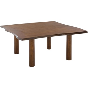 image:imageSAFAVIEH Furniture  Banco Square Coffee Table  Antique Brown Solid Wood  Handcrafted Living Room Table with Sculpted Edges 3937 W x 3937 D x 18 H COF6521AAntique Brown