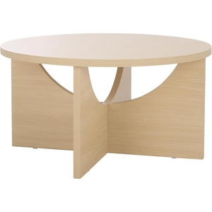 image:imageSAFAVIEH Home Collection  Elgin Sand Coffee Table Modern Round Accent Table Sculptural Base Design COF9307ASand