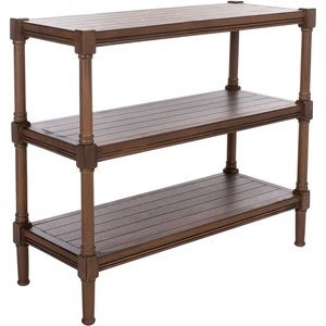 image:imageSAFAVIEH Home Collection Rafiki Black 3Shelf Console Table CNS5715BBrown