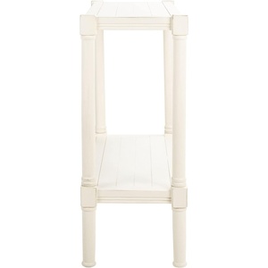 image:imageSAFAVIEH Home Collection Rafiki Brown Lower Shelf Console Table CNS5714CDistressed White