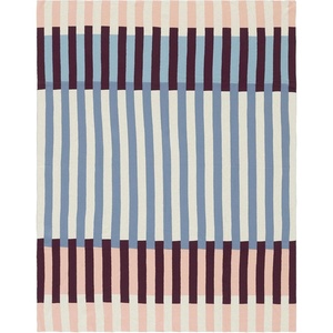image:imageSAFAVIEH Home Collection Zoie Multicolored Stripe Cotton 50 x 60 Decorative Accent Throw Blanket
