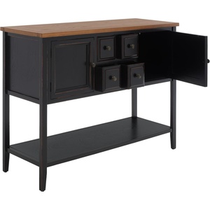 image:imageSafavieh American Homes Collection Charlotte Medium Oak SideboardBlack  Oak