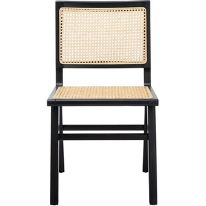 image:imageSafavieh Couture Hattie 19inch Natural Rattan Dining Chair Set of 2Black  Natural