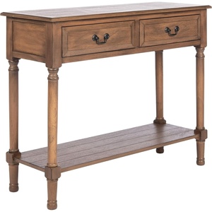 image:imageSafavieh Home Collection Primrose Brown 2Drawer Console TableBrown