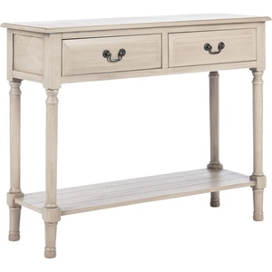 image:imageSafavieh Home Collection Primrose Brown 2Drawer Console TableGreige