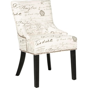 image:imageSafavieh Mercer Collection Christine Nailhead Dining Chair Set of 2White  Grey