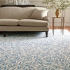 image:imageMartha Stewart x SAFAVIEH Area Rug Collection  5 x 8 Ivory amp Beige Handmade Wool Ideal for Living Room Bedroom Office Dining Space MSR3527AIvoryBlue