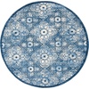 image:imageMartha Stewart x SAFAVIEH Area Rug Collection  8 x 10 Navy amp Cream Floral Pattern NonShedding amp Easy Cleaning Ideal for Living Room Bedroom Office Dining Space MSR2862NNavyCreme