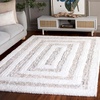 image:imageSAFAVIEH 9x12 Area Rug  Glory Shag Collection  Large  Ivory amp Beige Handmade Plush Thick Pile Ideal for Living Room Bedroom Dining Space GRS103AIvoryBeige