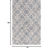 image:imageSAFAVIEH Abstract Collection Accent Rug  2 x 3 Blue amp Grey Handmade Wool Ideal for High Traffic Areas in Entryway Living Room Bedroom ABT201AIvoryNavy