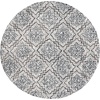 image:imageSAFAVIEH Abstract Collection Accent Rug  2 x 3 Blue amp Grey Handmade Wool Ideal for High Traffic Areas in Entryway Living Room Bedroom ABT201AIvoryNavy