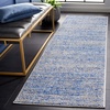 image:imageSAFAVIEH Adirondack Collection Accent Rug  26 x 4 Red amp Black Modern Abstract Design NonShedding amp Easy Care Ideal for High Traffic Areas in Entryway Living Room Bedroom ADR117FBlueSilver