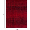 image:imageSAFAVIEH Adirondack Collection Accent Rug  26 x 4 Red amp Black Modern Abstract Design NonShedding amp Easy Care Ideal for High Traffic Areas in Entryway Living Room Bedroom ADR116FRed  Black