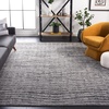 image:imageSAFAVIEH Adirondack Collection Accent Rug  26 x 4 Red amp Black Modern Abstract Design NonShedding amp Easy Care Ideal for High Traffic Areas in Entryway Living Room Bedroom ADR117FBlackSilver
