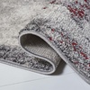 image:imageSAFAVIEH Adirondack Collection Accent Rug  26 x 4 Red amp Black Modern Abstract Design NonShedding amp Easy Care Ideal for High Traffic Areas in Entryway Living Room Bedroom ADR116FSilverBlack