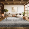 image:imageSAFAVIEH Adirondack Collection Accent Rug  26 x 4 Red amp Black Modern Abstract Design NonShedding amp Easy Care Ideal for High Traffic Areas in Entryway Living Room Bedroom ADR116FSilverBlack