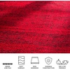 image:imageSAFAVIEH Adirondack Collection Accent Rug  26 x 4 Red amp Black Modern Abstract Design NonShedding amp Easy Care Ideal for High Traffic Areas in Entryway Living Room Bedroom ADR117FRed  Black