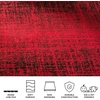 image:imageSAFAVIEH Adirondack Collection Accent Rug  26 x 4 Red amp Black Modern Abstract Design NonShedding amp Easy Care Ideal for High Traffic Areas in Entryway Living Room Bedroom ADR116FRed  Black