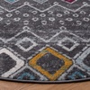 image:imageSAFAVIEH Amsterdam Collection Accent Rug  23 x 4 Ivory amp Multi Moroccan Boho Design NonShedding amp Easy Care Ideal for High Traffic Areas in Entryway Living Room Bedroom AMS108KDark GreyIvory