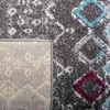 image:imageSAFAVIEH Amsterdam Collection Accent Rug  23 x 4 Ivory amp Multi Moroccan Boho Design NonShedding amp Easy Care Ideal for High Traffic Areas in Entryway Living Room Bedroom AMS108KDark GreyIvory
