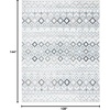 image:imageSAFAVIEH Amsterdam Collection Accent Rug  23 x 4 Ivory amp Multi Moroccan Boho Design NonShedding amp Easy Care Ideal for High Traffic Areas in Entryway Living Room Bedroom AMS108KIvoryGrey