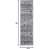 image:imageSAFAVIEH Amsterdam Collection Accent Rug  23 x 4 Ivory amp Multi Moroccan Boho Design NonShedding amp Easy Care Ideal for High Traffic Areas in Entryway Living Room Bedroom AMS108KDark GreyIvory