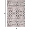 image:imageSAFAVIEH Amsterdam Collection Accent Rug  23 x 4 Ivory amp Multi Moroccan Boho Design NonShedding amp Easy Care Ideal for High Traffic Areas in Entryway Living Room Bedroom AMS108KLight GreyBrown