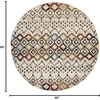 image:imageSAFAVIEH Amsterdam Collection Accent Rug  23 x 4 Ivory amp Multi Moroccan Boho Design NonShedding amp Easy Care Ideal for High Traffic Areas in Entryway Living Room Bedroom AMS108KIvoryMulti