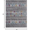 image:imageSAFAVIEH Amsterdam Collection Accent Rug  23 x 4 Ivory amp Multi Moroccan Boho Design NonShedding amp Easy Care Ideal for High Traffic Areas in Entryway Living Room Bedroom AMS108KDark GreyIvory