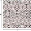 image:imageSAFAVIEH Amsterdam Collection Accent Rug  23 x 4 Ivory amp Multi Moroccan Boho Design NonShedding amp Easy Care Ideal for High Traffic Areas in Entryway Living Room Bedroom AMS108KLight GreyBrown