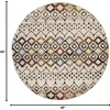 image:imageSAFAVIEH Amsterdam Collection Accent Rug  23 x 4 Ivory amp Multi Moroccan Boho Design NonShedding amp Easy Care Ideal for High Traffic Areas in Entryway Living Room Bedroom AMS108KIvoryMulti